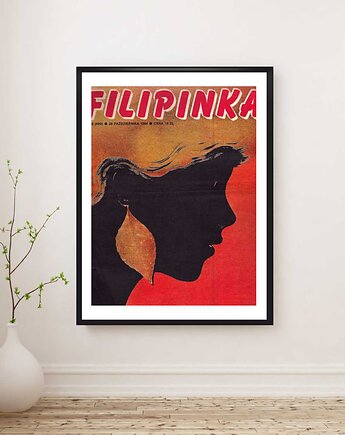 Oprawiona okładka FILIPINKI z 28 października 1984 r, aut. Teresa Jaskierny, RiskyWalls