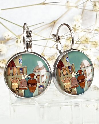 Kolczyki GRECKA uliczka, Chodelska Art Studio