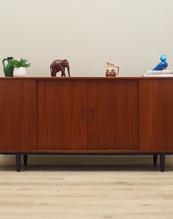 Sideboard tekowy, duński design, lata 70, produkcja: Westergaard, Przetwory design