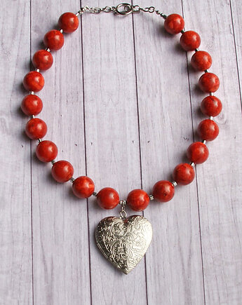 S A L E : unikatowy sekretnik z koralem czerwonym, kaktusia