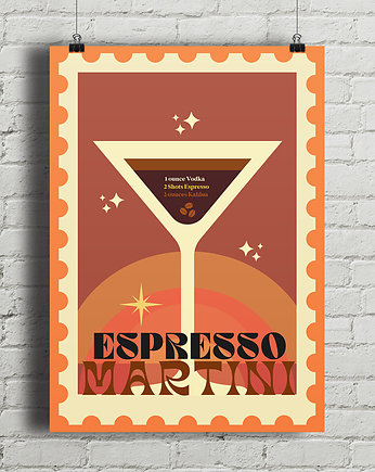 Plakat Espresso Martini - fine art, minimalmill