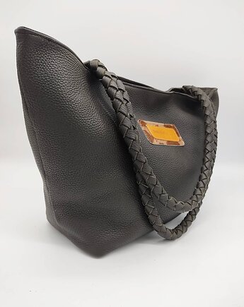 Skórzana torebka shopper - Sara, beautifulthings