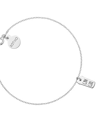 Srebrna bransoletka shaker GYM GIRL, SOTHO