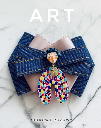 Nowa Kolekcja ART z postaciami 3d wyrwanymi z obrazu, Pudrowy Różowy