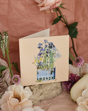 Kartka okolicznościowa "Irysy Bukiet", Łukasz Kuleta