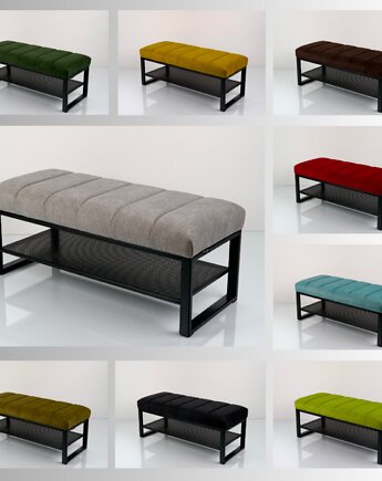 Ławka Tapicerowana Industrialna Kolory Rozmiary LGM-523, EMRA WOOD DESIGN