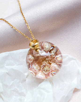 Wisiorek z ozothamnusem, nature gift