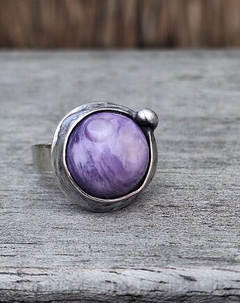 Czaroit - pierścionek regulowany, po drugiej stronie lustra