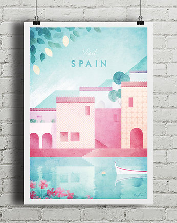 Hiszpania - vintage plakat, minimalmill