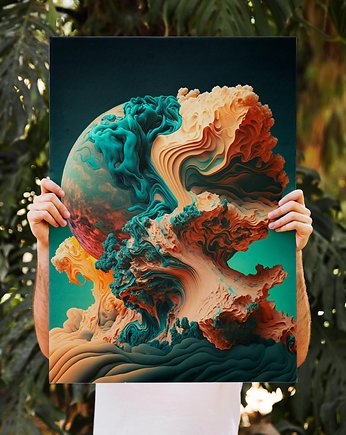 Plakat Narodziny Planety, Abstraktoria