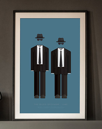 Plakat Blues Brothers, minimalmill