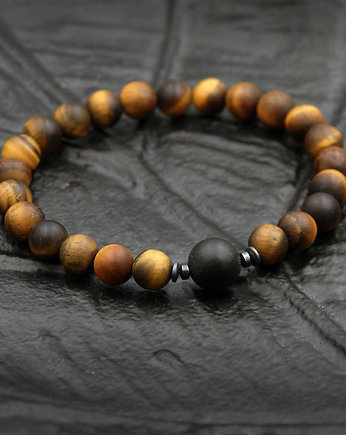 Czarny BURSZTYN, tygrysie oko BLACK amber, kaktusia
