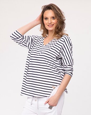 Bluzka damska w paski Helen Look 124P, Look made with Love