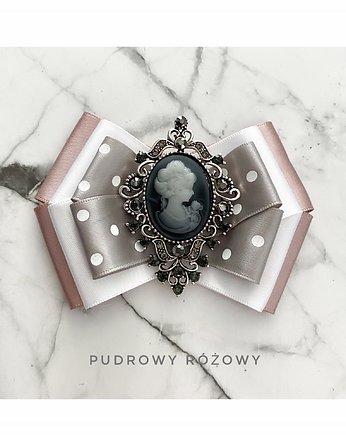 Brosza Pudrowa  Kamea NEW, Pudrowy Różowy