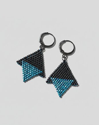 Geometryczne kolczyki z koralików, All My Jewelry