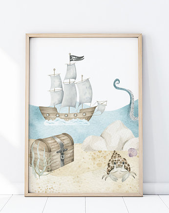 Plakat Statek P393, Yoko Design
