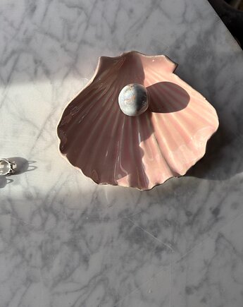 Handmade Muszelka na Biżuterię Palo Santo Ceramiczna Różowa, Maison Fragile