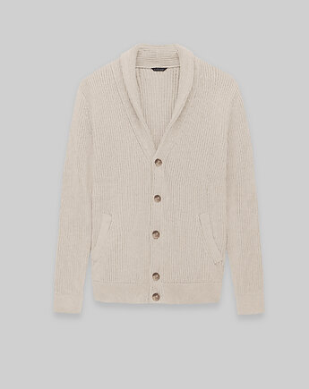 Sweter kardigan magnano vn beżowy, BORGIO