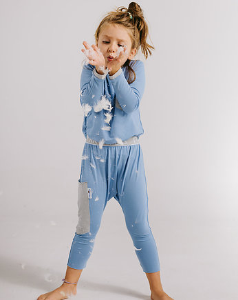 Naturalna piżama dla dziecka na zimę i lato Iceberg, MIKUKIDS