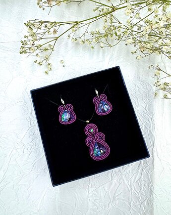 Elegancki błyszczący komplet biżuterii, Biżuteria Beatrice