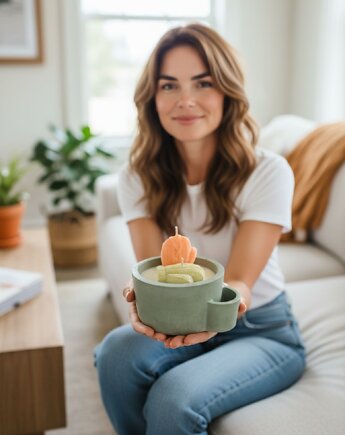 Świeca sojowa ŚWIĄTECZNA BOTANIC GLOW bergamotka i paczula, Oyka Candle