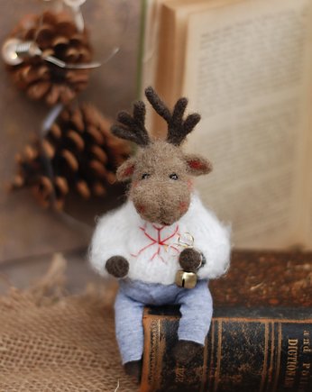 Renifer Anatol- Dzwoneczek, BoboLobo Handicraft