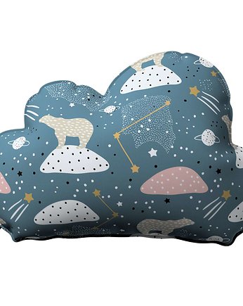 Poduszka Soft Cloud niebieska, Yellow Tipi