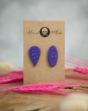 Kolczyki Nie Do Pary - fioletowe, LaCzapaKabra.biju