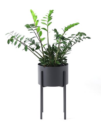 Kwietnik Metalowy MOYENE 55cm Szary, JAKPOLDESIGN