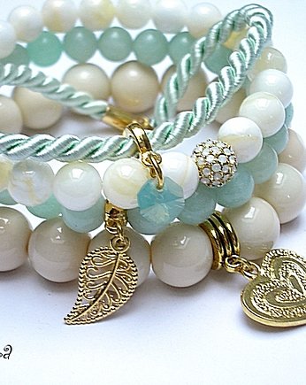 Ecru and light mint set, KiKa pracownia