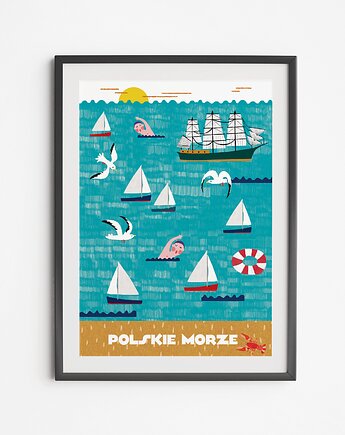 Plakat Polskie Morze, LOVE POLAND DESIGN