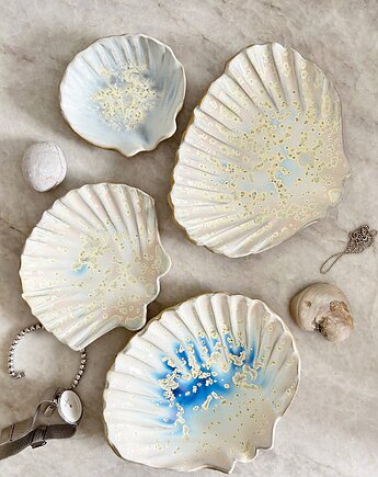 Ceramiczna muszla  L - talerzyk na biżuterię, Och ceramika