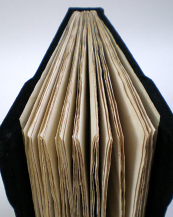 Welurowy notes, papirell