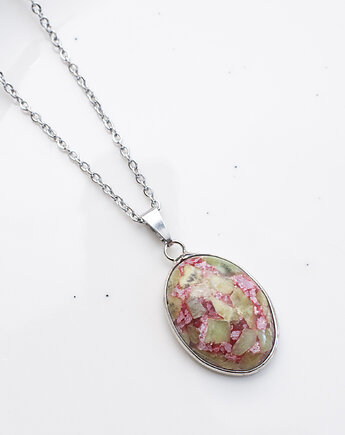 Naszyjnik "Eden Mosaic" - Harmonia i Uczucie z Peridotem i Kwarcem, LaMia Jewellery