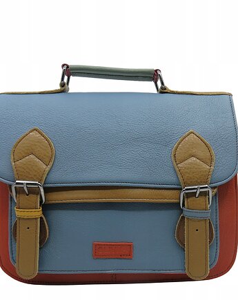 Aktówka skórzana torba damska teczka regulowany pasek wygodna rączka OLIVKA, Olivka Warsaw