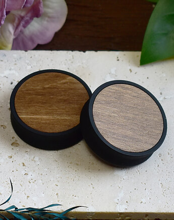 Tunele do uszu 10-100mm / wypełnienie z drewna / jasny orzech, Spirit Of Copper