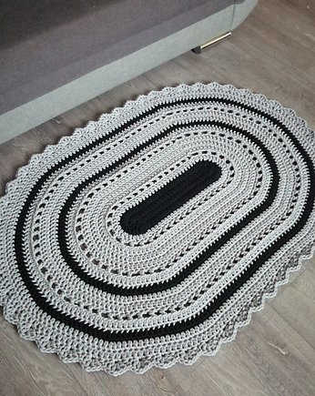 Dywan owalny ze sznurka bawełnianego 100cmx140cm, MISZ MASZ Dorota Tyszko