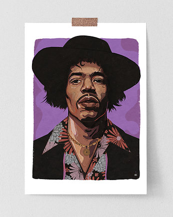 Jimi art giclee print, Żaneta Antosik PRINTS