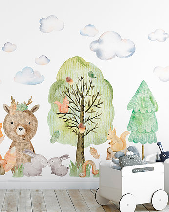 Naklejki na ścianę dla dzieci - WOODLAND II, Eudajmonia