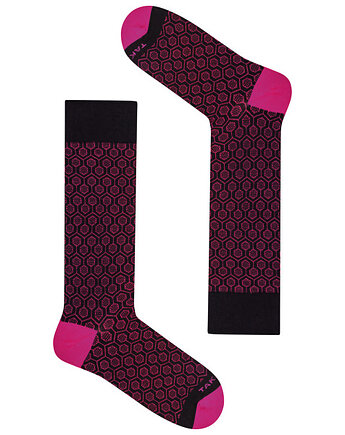 Wełniane skarpetki merino - Wełniana 60m3 (pink), Takapara