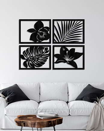 DEKORACYJNE PANELE AŻUROWE,  MONSTERA, PALMA, STORCZYK, styl tropikalny, ORNAMENTI