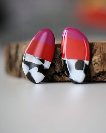 Kolczyki na sztyft MARYLIN, sploteka