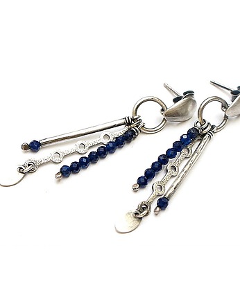 Kolczyki srebrne Patyczki vol.10 /sapphire/ , Katia i krokodyl