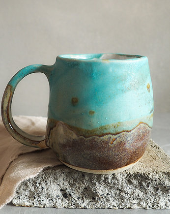 Kubek 450ml turkusowy kolekcja EMERALD, drobne sztuki
