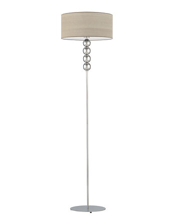 Skandynawska lampa stojąca z abażurem z forniru BERMUDY ECO, LYSNE