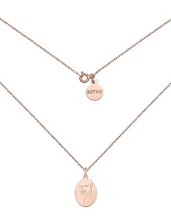 Medalion z różowego złota Face N1, SOTHO