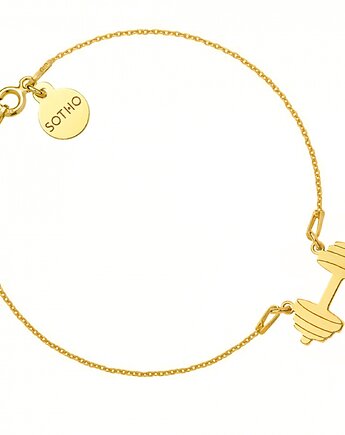 Złota bransoletka ze sztangą, SOTHO