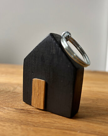 Domek, brelok dębowy, Sova manufaktura
