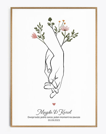 Ręce zakochanych - Kwiaty, Paperblue Studio