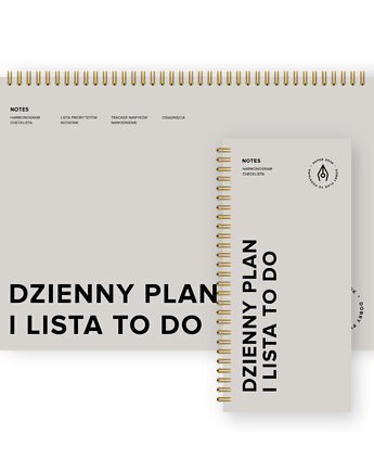 Zestaw planerów dziennych, niedatowanych, ADHD-friendly, PaperDesk